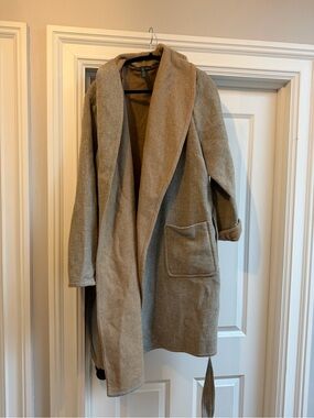 Lauren Ralph Lauren - Women's wool Shawl Collar Coat in Taupe/Gray Size 2x